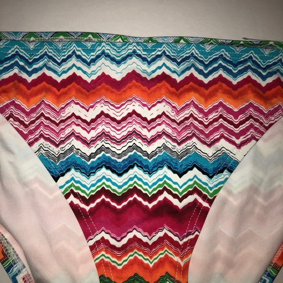 LA BLANCA ZigZag Side ties Bikini Bottom swimsuit swimwear multi-color  A62 - Picture 2 of 9